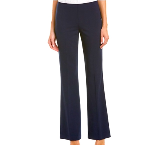 Trina Turk Pants - TRINA TURK Jacoba Indigo Navy Blue Long Lean Kick Flare Trouser Pants